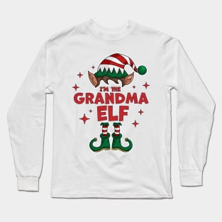 I'm the Grandma Elf - Funny Christmas Matching Family Group Long Sleeve T-Shirt